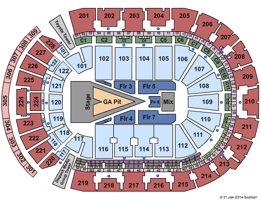 Nationwide Arena Katy Perry Seating Chart